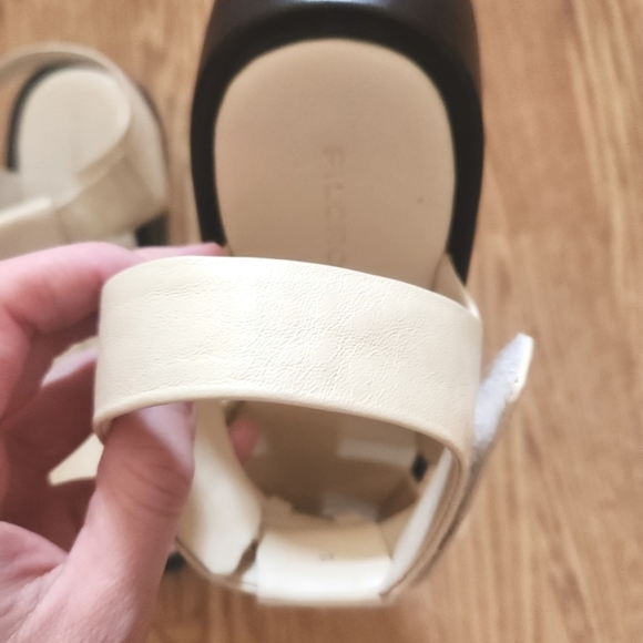 EUC Pilcro Anthropologie Fisherman Platform  Cream Sandals, Size 40 Or 9 - Picture 7 of 13